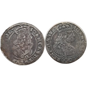 Set of 2 pieces of sixes 1666 and 1667
