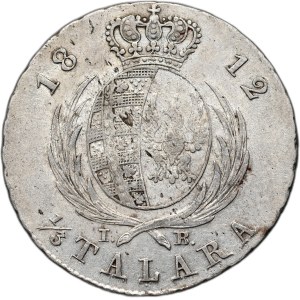 Duché de Varsovie, Frédéric Auguste Ier, 1/3 de thaler 1812