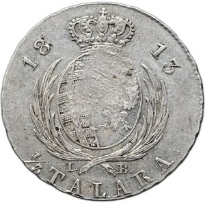 Duché de Varsovie, Frédéric Auguste Ier, 1/3 de thaler 1813