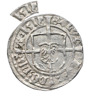 Teutonic Order, Albrecht Hohenzollern, grosz 151(8)8, Königsberg, double digit 8 in date