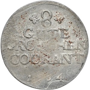 Germany, Mecklenburg, Christian Ludwig II, 8 gute groschen 1754, Schwerin