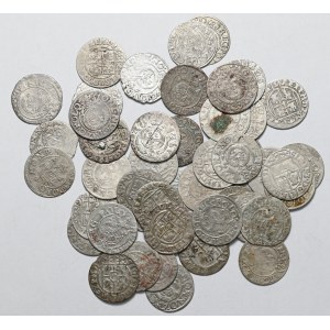 Satz von 50 Halbbildern von Sigismund III. Vasa, George William und Gustavus Adolphus