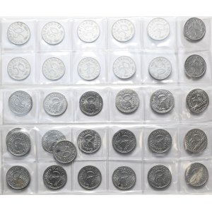 Set of 32 50 fenig coins Weimar Republic and Third Reich