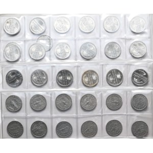 Set of 32 50 fenig coins Weimar Republic and Third Reich