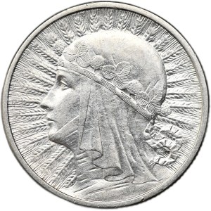 II Rzeczpospolita, 2 zloté 1933, hlava ženy, Varšava