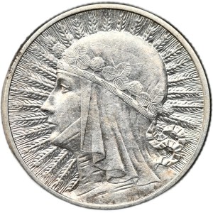 La Deuxième République polonaise, 2 zlotys 1934, tête de femme