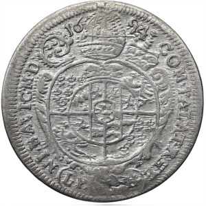 Schlesien, Herzogtum Nysa der Bischöfe von Wrocław, Franz Ludwig, 15 krajcars 1694 LPH, Nysa