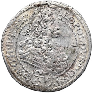 Slezsko, Leopold I., 15 krajcarů 1694 MMW, Wrocław