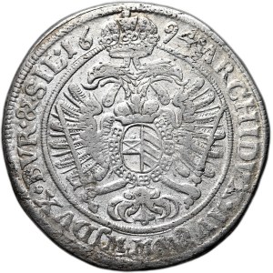 Slezsko, Leopold I., 15 krajcarů 1694 MMW, Wrocław