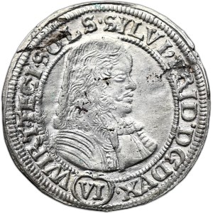 Silesia, Duchy of Oleśnica, Sylvius Frederick, 6 krajcars 1674 SP, Oleśnica
