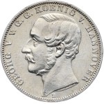 Germany, Hannover, commemorative thaler 1865 B, 50th anniversary of the victory at Waterloo