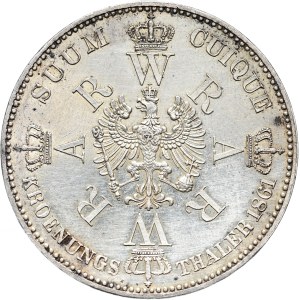 Nemecko, Prusko, korunovačný tolar 1861, Berlín