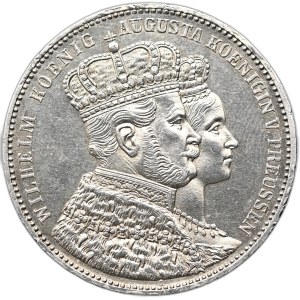 Nemecko, Prusko, korunovačný tolar 1861, Berlín