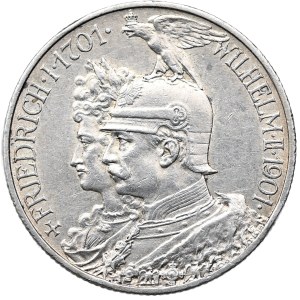 Germany, Prussia, 2 marks 1901 A, Berlin, 300 years of the Kingdom of Prussia