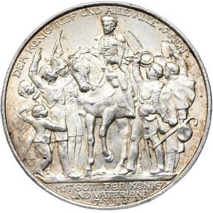 Niemcy, Prusy, 2 marki 1913, 100. rocznica zwycięstwa pod Lipskiem