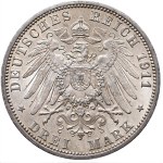 Germany, Schaumburg-Lippe, 3 marks 1911 A, Berlin, posthumous issue