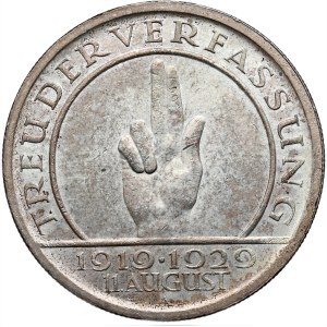 Germany, Weimar Republic,5 marks 1929 A, Berlin, Hindenburg Oath of Office