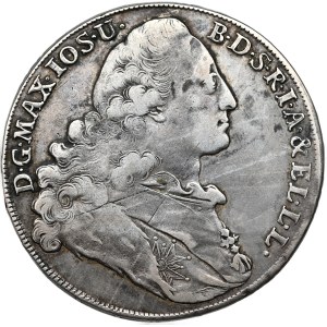 Niemcy, Bawaria, Maksymilian III Józef, talar 1772