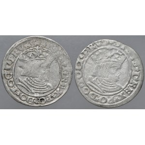 Zestaw 2 groszy toruńskich Zygmunta Starego 1529 i 1530