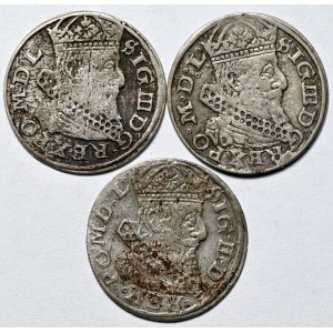 Set of 3 pennies of Vilnius 1626-1627