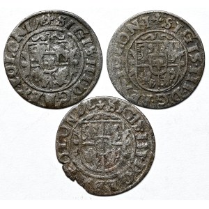 Zestaw 3 szelągów 1626-1627