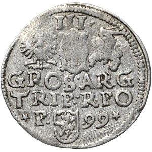 Sigismond III Vasa, trojak 1599, Poznań, AR(R)G