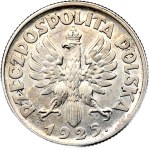 Second Republic, 1 zloty 1925, Woman and ears