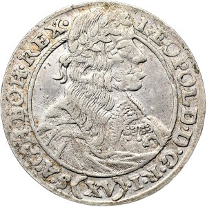 Silesia, Leopold I, 15 krajcars 1664 GH, Wrocław