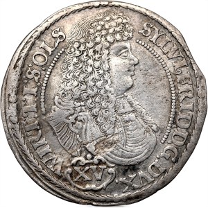 Schlesien, Herzogtum Oleśnica, Sylvius Frederick, 15 krajcars 1675 SP, Oleśnica