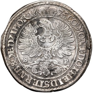 Schlesien, Herzogtum Oleśnica, Sylvius Frederick, 15 krajcars 1675 SP, Oleśnica