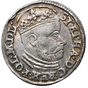 Stefan Batory, Trojak 1585 GH, Olkusz