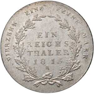 Německo, Prusko, 1815 A tolar, Berlín, vzácnější a dražší ročník