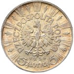 II Rzeczpospolita, 5 zlotys 1938 Pilsudski