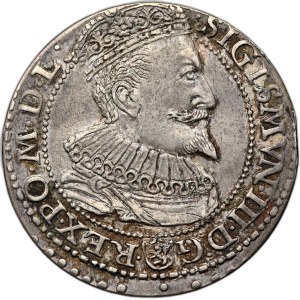 Sigismund III Vasa, sixpence 1596, Malbork, small head