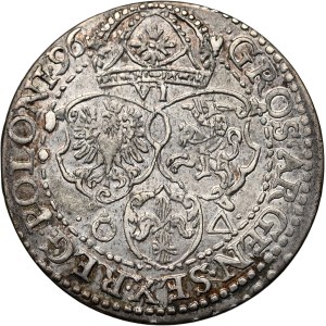 Sigismund III Vasa, sixpence 1596, Malbork, small head