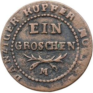 Svobodné město Gdaňsk, penny 1809 M
