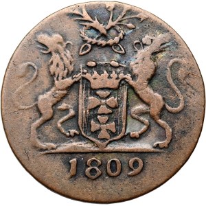 Svobodné město Gdaňsk, penny 1809 M