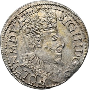 Žigmund III Vasa, trojak 1595, Olkusz, D G R - POLON