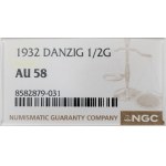 Free City of Danzig, 1/2 guilder 1932, Utrecht