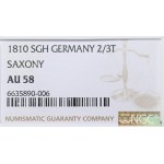 Saxony, Frederick August III, 2/3 thaler 1810 SGH, Dresden