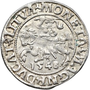 Sigismund II Augustus, Half-penny 1548, Vilnius - LI/LITVA, Arabic one in the date