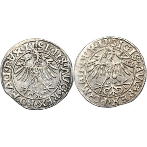 Sada 2 vilniuských půlgrošů z let 1550 a 1556,, LI/LITVA