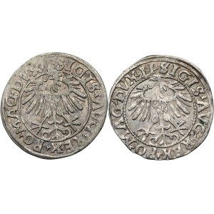 Sada 2 vilniuských půlgrošů z roku 1557, L/LITVA a LI/LITVA