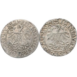 Set of 2 Vilnius half-pennies from 1560, LI/LITV and L/LITV