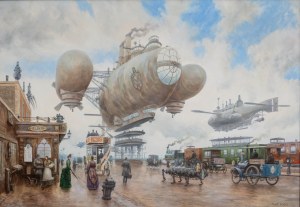 Vadim Voitekhovitch (ur. 1963), Sterowiec nad miastem, 2020