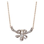 Necklace with bow motif, early 20th century.