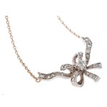 Necklace with bow motif, early 20th century.