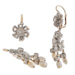 Day and night earrings, 19th/20th century.