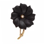Brooch in the form of a flower, 1950s-60s.