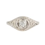 Ring, 1930s-40s, art déco